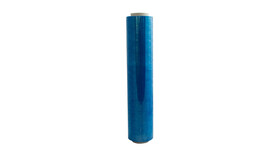 Handstretchfolie Standard, LLDPE, castextrudiert, 17 my, Rollenbreite: 450 mm, Kern: 50 mm, Farbe: blau-transluzent, Eigenschaften: beidseitig haftend, lebensmittelecht, ca. 2 kg/Rolle