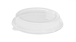 Deckel für Menüschale to go, PET, Ø 180 mm, 31 mm, transparent