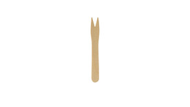 Einweg-Pommesgabel, Holz, natur, FAIRPAC