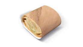 Snacktasche für Burger &amp;amp; Co, Kraftpapier braun, Motiv: &amp;quot;Holzoptik&amp;quot;, B 360 mm x L 260 mm, braun, fettdicht: Ja, A-Nr.: 96508 - 01