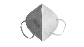 Filtrierende Halbmaske, 3-lagig, weiß, latexfreie Elastikbänder, ohne Ventil, FFP2, einzeln verpackt, Nanofaser, nicht gewebt, gegen feste und flüssige Partikel, 95 %, CE EN 149:2001+A1:2009