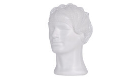 Klipphauben Eco, Größe: M (Ø ca. 50 cm), Qualität: PP Vlies, blau, latexfrei, leicht und luftdurchlässig