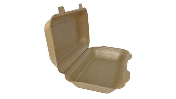 Thermo-Menübox to go, EPP, 235 x 145 x 72 mm, beige, ungeteilt, RECYCLE ME, A-Nr.: 96563 - 01