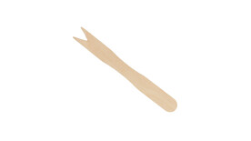 Einweg-Pommesgabel, Holz, natur, VERIVE, A-Nr.: 11335 Einweg-Pommesgabel, Holz, natur, VERIVE, A-Nr.: 11335 - 01