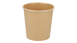 Suppenbecher, 470 ml, Ø 96 mm, 98 mm, Karton/PLA, braun, VERIVE, A-Nr.: 11347 - 01