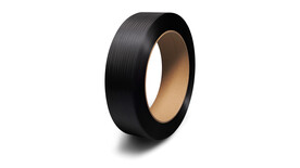 Umreifungsband PP, Format: 12 mm x 0,55 mm, Rollenlänge: 3.000 lfm, schwarz, Kern: 406 mm