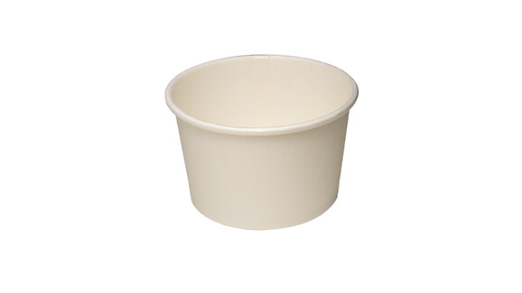 Dressingbecher / Eisbecher, 75 ml, Ø 75 mm, 48 mm, Karton/PLA, weiß, A-Nr.: 11490 - 01