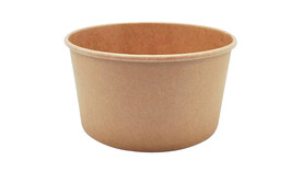 Menüschale to go, 1.000 ml, Ø 150 mm, 78 mm, Karton/PP, braun, A-Nr.: 11007 - 01