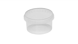 Becher mit Originalitätsverschluss, 1.000 ml, Ø 133 mm, 108 mm, PP, transparent, A-Nr.: 03225 - 01