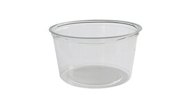 Rundbecher Crispy Cup, 600 ml, Ø 126 mm, H 70 mm, rund, PET, transparent, glatt