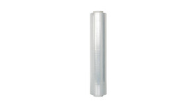 Handstretchfolie PRE, LLDPE, castextrudiert, 7 my, Rollenbreite: 430 mm, Rollenlänge: ca. 600 lfm, Kern: 50 mm, Farbe: transparent, Eigenschaften: innen haftend, außen glatt, lebensmittelecht
