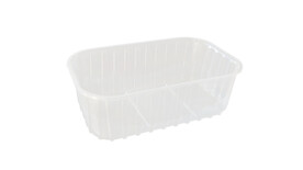 Kunststoffschale, Mod.500/L, PP, L 190 mm x B 115 mm x H 58 mm, transparent