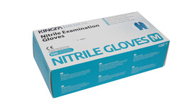 Handschuhe KINGFA, Größe M, puderfrei, blau, unsteril, Qualität: Nitril, Fingerspitzen angeraut, AQL 1,5, >= 240 mm lang