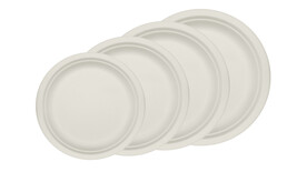 Einwegteller FAIRPAC, Bagasse, rund