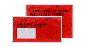 Dokumentenschutztasche mit Aufdruck, Kunststoff
