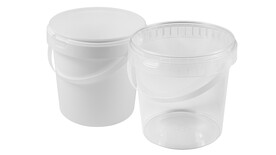 Becher mit Originalitätsverschluss, PP, rund, mit Henkel