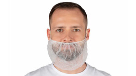 Bartmaske, PP-Vlies, weiß