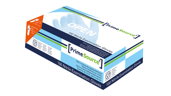 Nitrilhandschuhe Prime Source, XL, blau, unsteril, 240 mm Länge, A-Nr.: 10604 - 01
