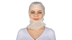 Astronautenhaube ohne Mundschutz, Einheitsgröße, PP-Vlies, weiß, A-Nr.: 13585 - 01