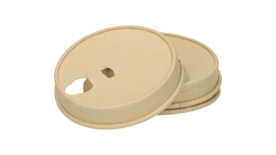 Deckel VERIVE für Coffee to go Becher, Bambuspapier/wasserbasierte Beschichtung, FSC zertifiziert
