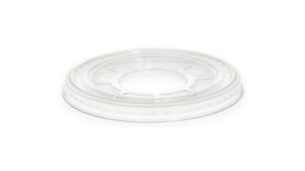 Flachdeckel, Ø 95 mm, RPET, transparent, VERIVE, A-Nr.: 14091 - 01