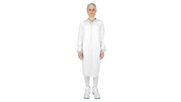 Besuchermantel, Größe XXXL, PP Vlies, weiß, A-Nr.: 13720 Besuchermantel, Größe XXXL, PP Vlies, weiß, A-Nr.: 13720 - 01