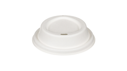 Deckel für Coffee to go Becher, Ø 90 mm, Bagasse, weiß, FAIRPAC