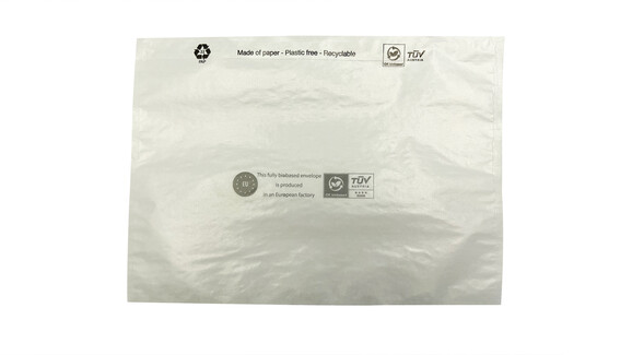 Dokumentenschutztasche C5, Pergaminpapier/Kraftpapier 115 g/m², B 240 mm x L 172 mm, Innenmaß: B 228 mm x L 165 mm, transluzent, Querformat, mit Adhäsionsverschluss, Lasche separat, kunststofffrei, lose, A-Nr.: 13899 - 01