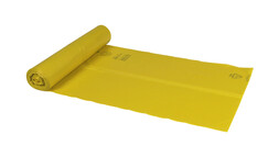 Müllsack, 120 Liter, LDPE, 34 my, 700 x 1.100 mm, gelb, 25 Stk./Rolle, A-Nr.: 14729 - 01