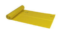 Müllsack, 120 Liter, LDPE, 34 my, 700 x 1.100 mm, gelb, 25 Stk./Rolle, A-Nr.: 14729 - 01