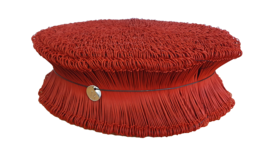 Sackdrahtschlingen, Länge 140 mm, Draht-Ø 1 mm, Ø mit Ummantelung 1,4 mm, rot ummantelt