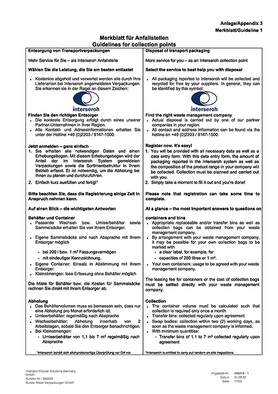 Meier Verpackungen, LUCID Verpackungsregister Merkblatt für Anfallstellen Entsorgung von Transportverpackungen