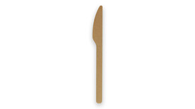 Mehrweg-Messer, 181 x 18 x 4 mm, Verbundstoff aus Holzfasern/PLA, natur, VERIVE, A-Nr.: 14921 - 01