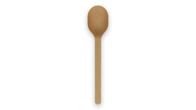 Mehrweg-Löffel, Verbundstoff aus Holzfasern/PLA, natur, VERIVE