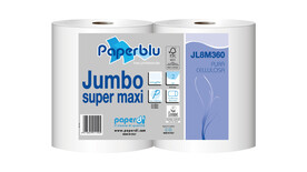 Toilettenpapier Jumbo Super Maxi, T1, 2-lagig, weiß, Zellstoff, A-Nr.: 15999 - 01