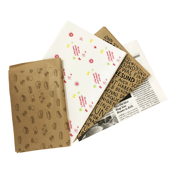 Feinkostpapier, Einwickelpapier, Meier Verpackungen
