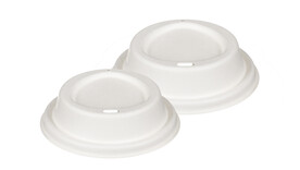 Deckel für Coffee to go Becher, Bagasse, rund, A-Nr.: 12811 Deckel für Coffee to go Becher, Bagasse, rund, A-Nr.: 12811 - 01