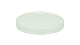 Stülpdeckel, Ø 96 mm, Kraftpapier/PLA, weiß, VERIVE, A-Nr.: 11538 - 01