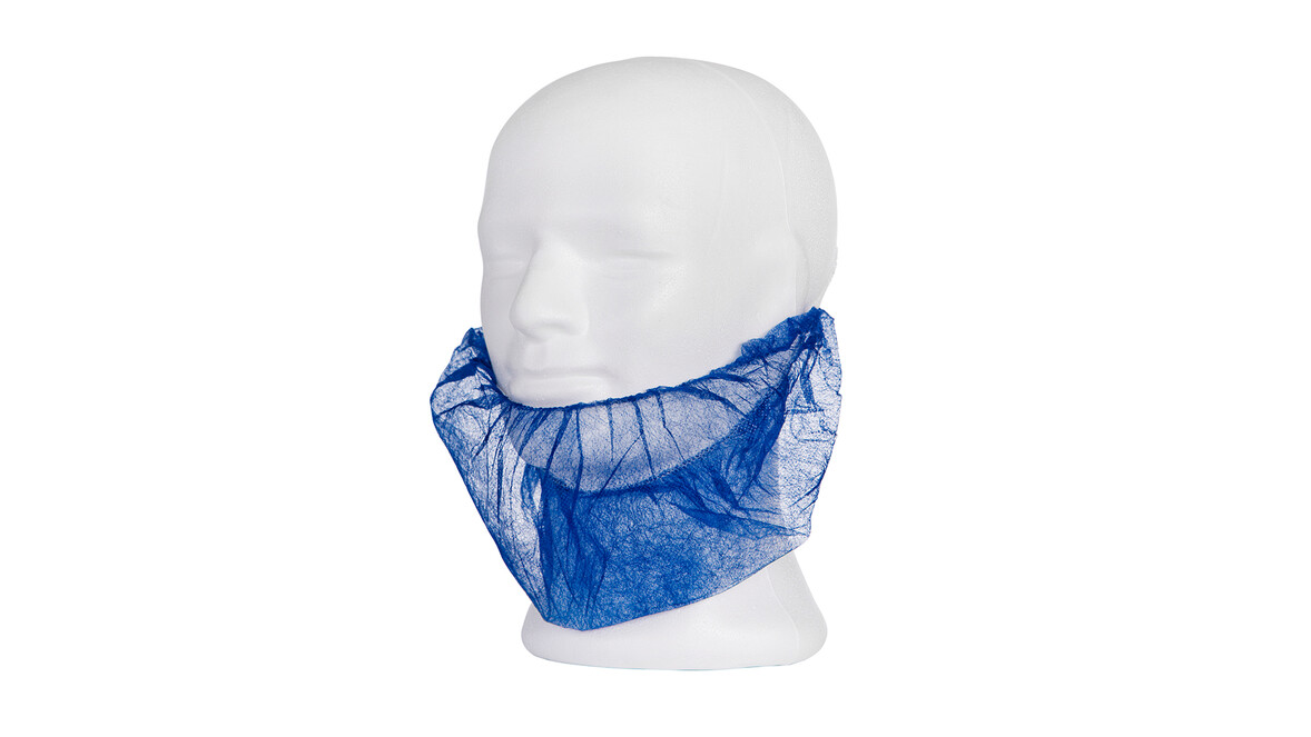 Bartmaske Med Comfort, PP Vlies, blau, A-Nr.: 80263 - 01