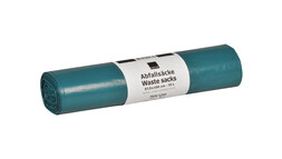 Müllsack, 70 Liter, LDPE, 32 my, 575 x 1.000 mm, blau, 25 Stk./Rolle, A-Nr.: 14741 - 01