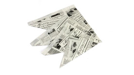 Spitztüte "Zeitungsdruck", Papier, A-Nr.: 12731 Spitztüte "Zeitungsdruck", Papier, A-Nr.: 12731 - 01