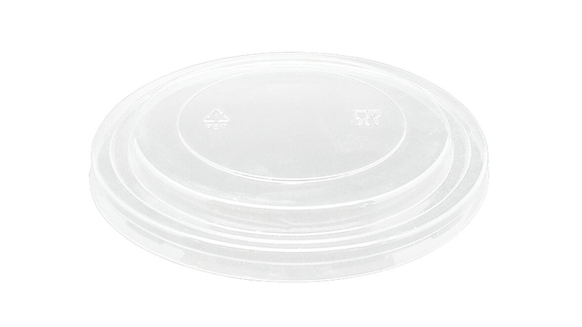 Stülpdeckel, Ø 187 mm, R-PET, transparent, glatt, A-Nr.: 16572 Stülpdeckel, Ø 187 mm, R-PET, transparent, glatt, A-Nr.: 16572 - 01