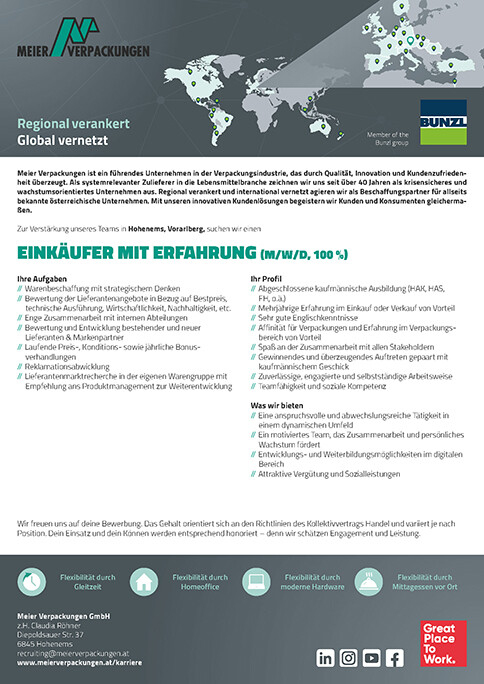 Stelleninserat_Einkäufer_mit_Erfahrung