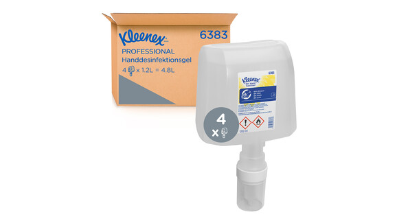 Handdesinfektionsmittel Kimberly-Clark Kleenex® 6383, 1.200 ml, transparent, 4 Stk./Karton, A-Nr.: 18243 - 02
