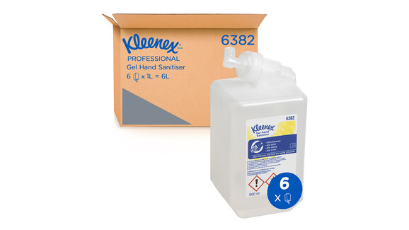 Handdesinfektionsmittel Kimberly-Clark Kleenex® 6382 1.000 ml, transparent, auf Alkoholbasis, VPE: 6 Stk./Karton, A-Nr.: 18298 - 02