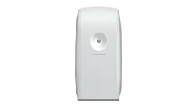Lufterfrischungsgerät Kimberly-Clark Aquarius 6994, L 21,2 cm x B 12,5 cm x H 8,7 cm, weiß, automatische Ausgabe per Sensor, batteriebetrieben, Verschlussart: Schlüssel und Druckknopf, A-Nr.: 18244 - 01