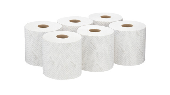 Papierwischtücher Kimberly-Clark WypAll® L10 General Clean 7406, 1-lagig, weiß, 6 Rollen/Karton, A-Nr.: 18290 - 02