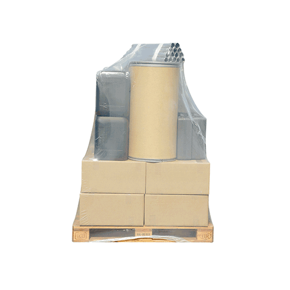Schrumpfhauben, PE-Schrumpfhauben für Paletten, PE-Schrumpffolien für Paletten, Meier Verpackungen