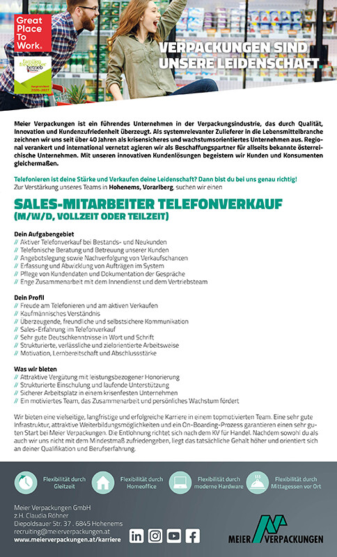 Salesmitarbeiter Telefonverkauf Hohenems Salesmitarbeiter Telefonverkauf Hohenems