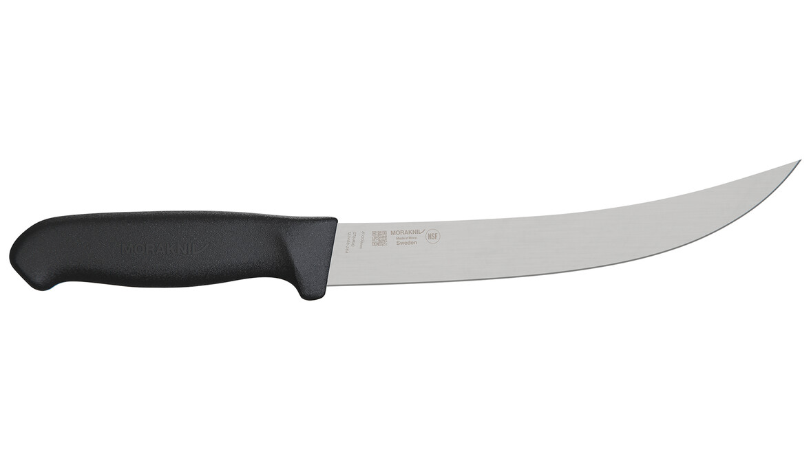 Zuschneide- und Zerlegemesser MORAKNIV CT8-PUG, 209 mm, schwarz, gebogen, A-Nr.: 19617 - 01